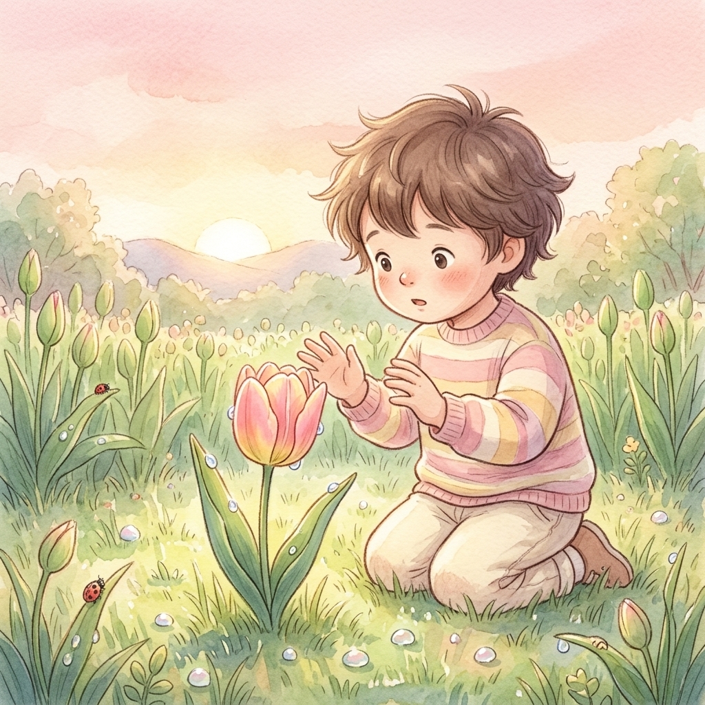 Morning the Tulips Opened